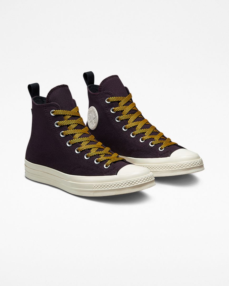 Dámské Boty Vysoké Converse Chuck 70 Counter Climate GORE-TEX Černé Růžové Žluté | CZ OMEW70